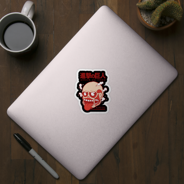 Chibi Colossal Titan Character Art by Otaku Vibes